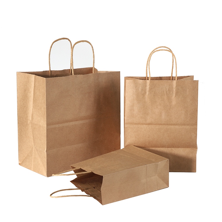 Sacola com alça de papel Kraft