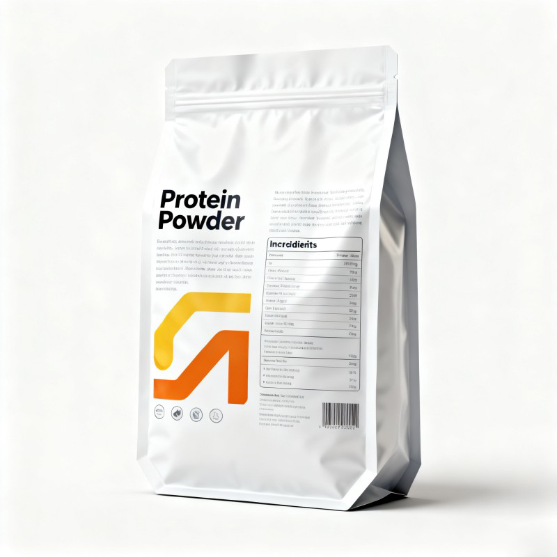 Bolsa plana de proteína em pó